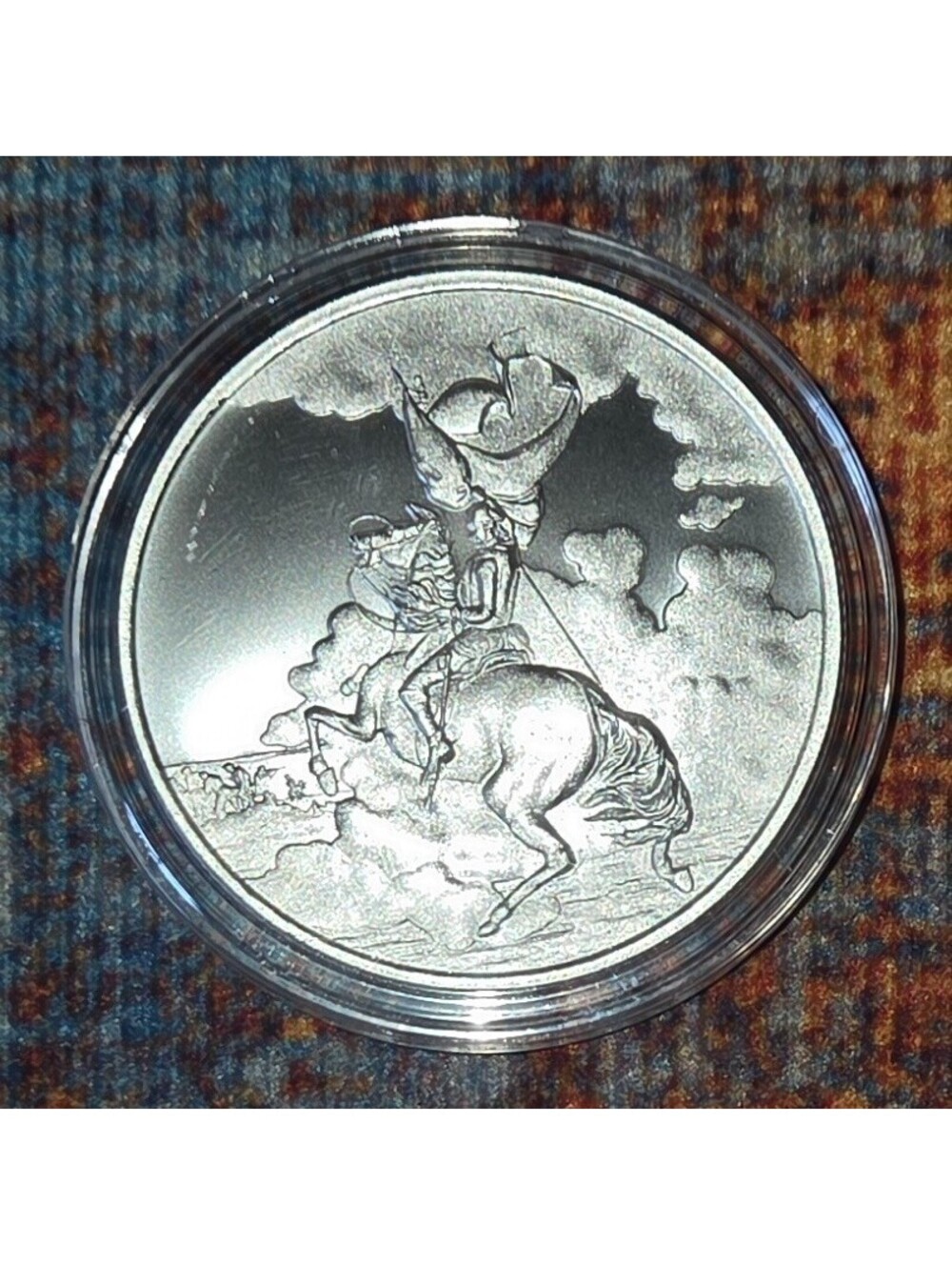 Rare 1oz .999 Fine Silver GEORGE WASHINGTON Limited Mintage Mint Club 500 Minted